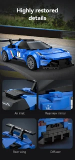 1:24 scale CaDA Bricks Maserati GT2 collectible