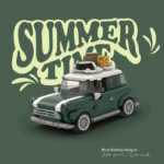 Power Block Camper Car 1:32 Green Mini Cooper - Image 3