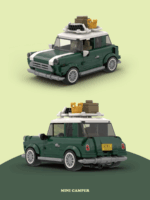 Power Block Camper Car 1:32 Green Mini Cooper - Image 6