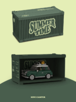Power Block Camper Car 1:32 Green Mini Cooper - Image 7
