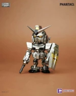 PHANTACi RX-78-2 Mini Gundam figures in display setup for collectors