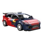 CaDA Bricks Citroën C4 WRC rally car model side view