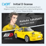 CaDA Bricks Initial D 1:35 Mazda RX-7 FD3S C55017 - Image 5